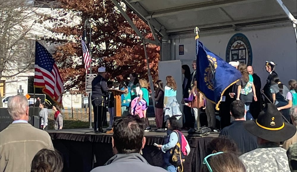Spirit of thanks and gratitude abound during post-parade Veterans Day ceremony post image