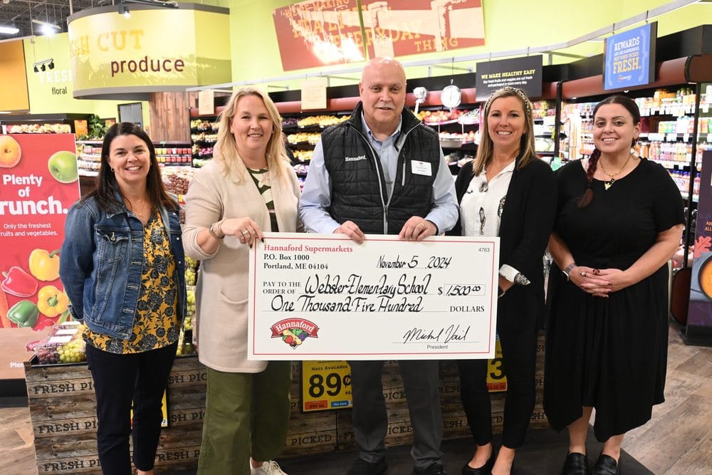 Hannaford donation will help Webster Elementary start food pantry post image