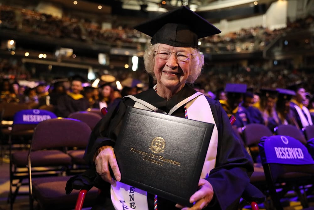 ‘It’s never too late to follow your dreams,’ says Annette Roberge, 90, on getting her SNHU diploma post image