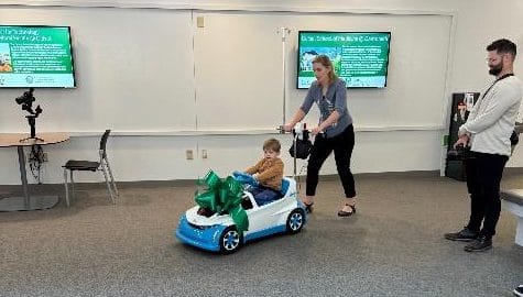‘Shogo’ Mojo: Donation of electric powered car puts CHaD patients in the driver’s seat on road to recovery post image