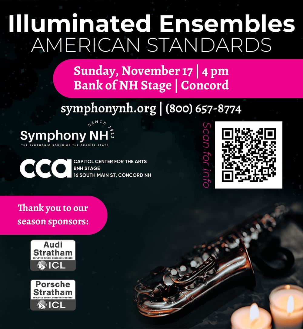 SymphonyNH first of 3 Illuminated Ensemble concerts at BNH Stage in Concord NH. post image