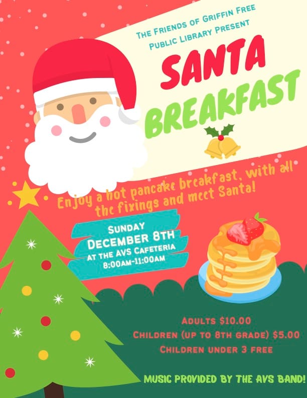 Dec. 8: Friends of Griffin Library to hold Breakfast with Santa at Auburn Village School post image