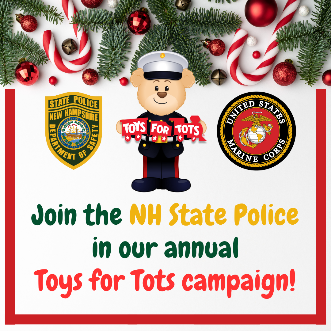NH State Police announce annual Toys for Tots campaign post image