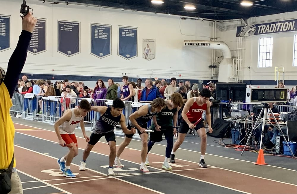 Trinity’s Edokpolo wins HJ, second in LJ at UNH track meet post image