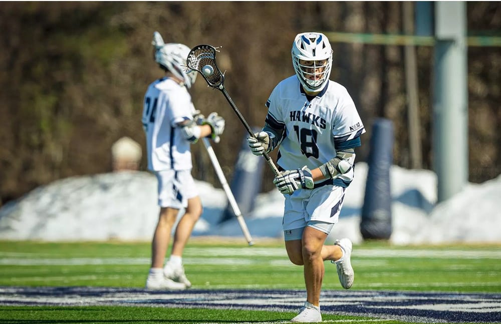 O’Brien registers first collegiate hat trick, #6 Saint Anselm men’s lacrosse doubles up #11 Bentley in NE10 opener post image