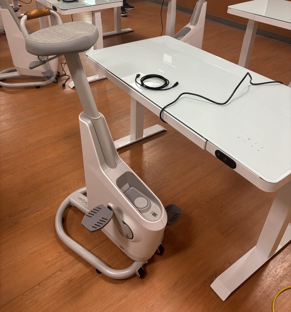 MCC professor expects students to put ‘the pedal to the metal’ with new stationary bike desks post image