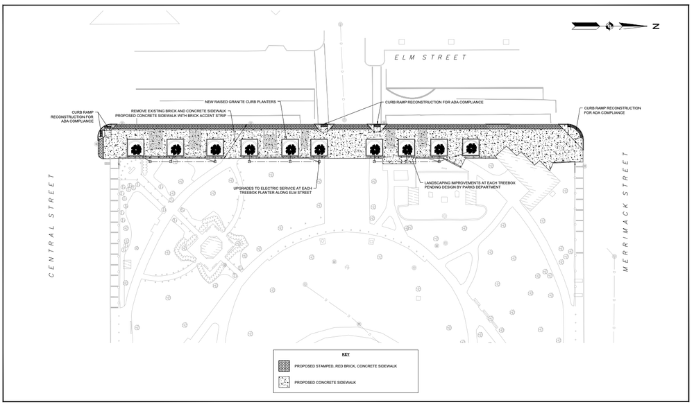 Veterans Memorial Park sidewalk construction begins March 24, expect pedestrian detours post image