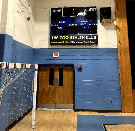 Zoo Health Club donates scoreboard to Parkside Middle School post image
